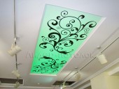 Потолок натяжной тканевый Descor с подсветкой и фотопечатью